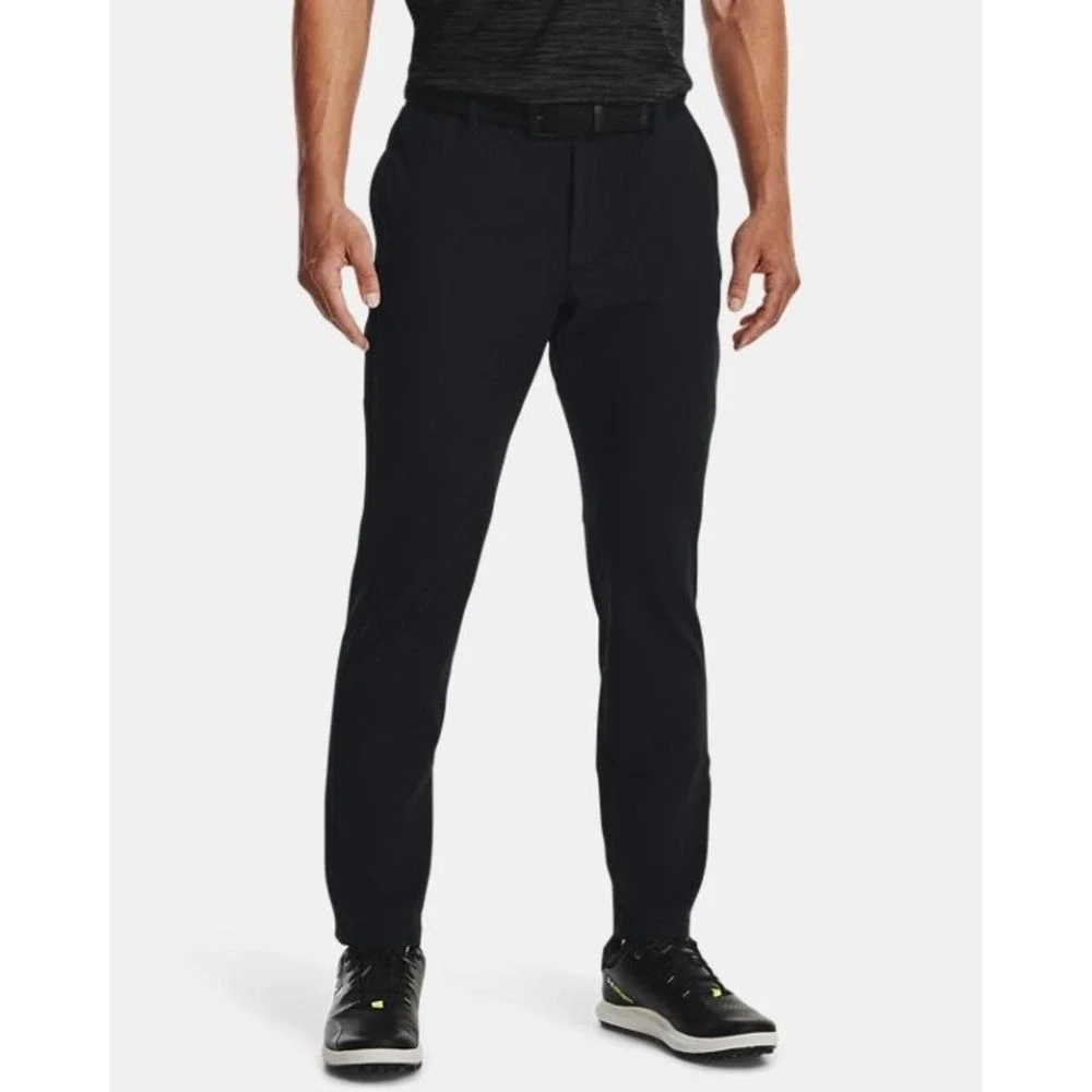 Under Armour Mens Iso Chill Taper Golf Pants Black Size 36 X 34 New With Tags